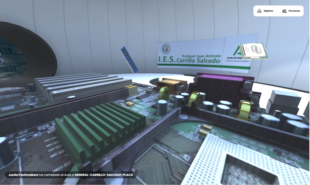Simulador Realidad Virtual y espacio inspiracional del IES Carrillo Salcedo (Morón de la Frontera, Sevilla) para el sector de Informática
